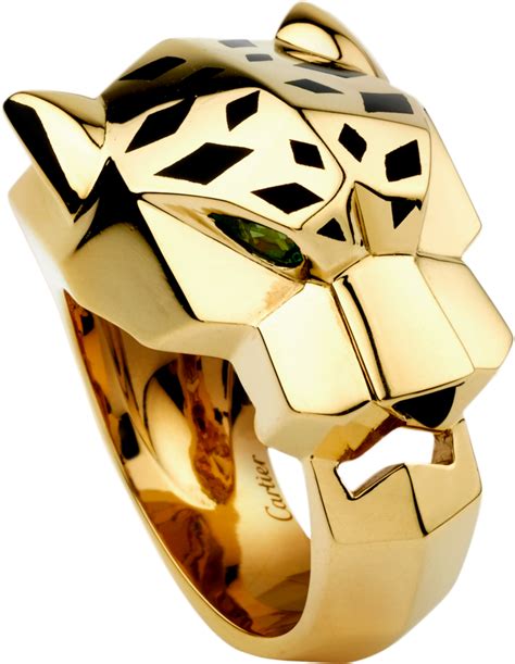 cartier black panther ring|cartier panther rings for women.